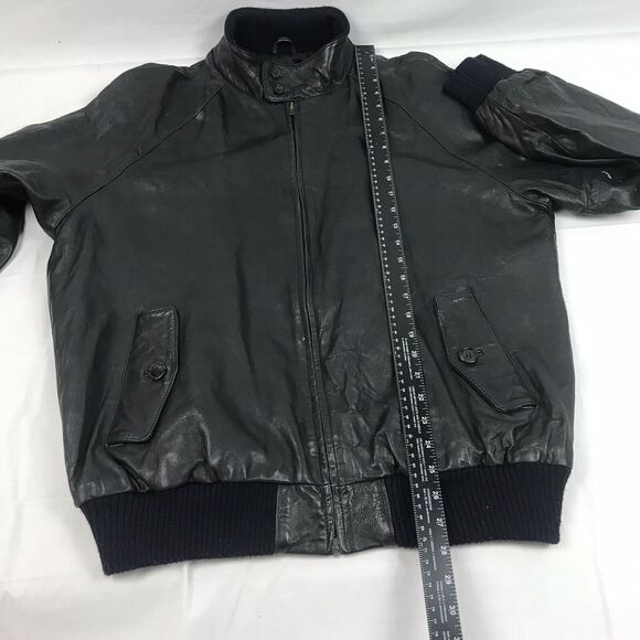 vintage abercrombie‎ and fitch leather jacket X-LARGE Mens - Picture 4 of 12